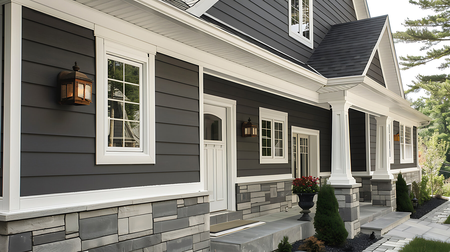 James Hardie color-matched siding wrap